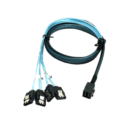 Кабель NoName N/A SFF8087 - 4xSATA 0.70м